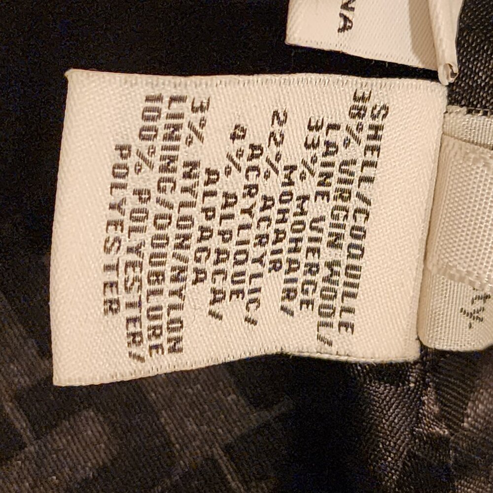 Excellent  Diane Von Furstenberg Peacoat Double Breasted Boucle Loop - Picture 6 of 12